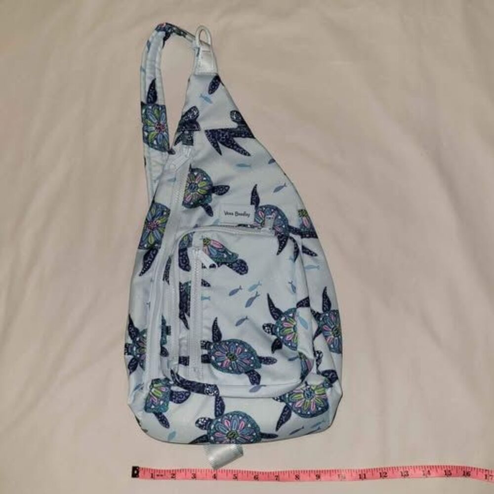 Vera Bradley Turtle Dreams Crossbody Sling Backpack NWOT